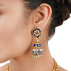 Gold Plated Poorak Kundan Haram Necklace Set