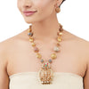 Gold Plated Poorak Kundan Ganesh Necklace Set