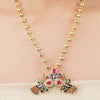 Gold Plated Poorak Peacock Necklace Set