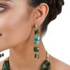 Gold Plated Poorak Kundan Haram Green Blue Necklace Set