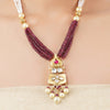 Gold Plated Poorak  Kundan Necklace Set