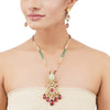 Gold Plated Poorak Kundan Necklace Set
