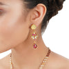 Gold Plated Poorak Kundan Necklace Set