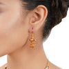 Gold Plated Poorak Peridot Tassel Necklace Set