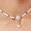 Gold Plated Poorak Zircon Necklace Set