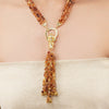 Gold Plated Poorak Ganesh Tassel Necklace Set
