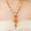 Gold Plated Poorak Citrine Heritage Necklace Set