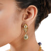 Gold Plated Poorak Kundan Lapiz Necklace Set