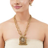 Gold Plated Poorak Kundan Folklore Necklace Set