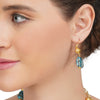 Dor Gold Plated Blue Topaz Double Strand String Set