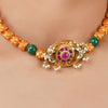 Gold Plated Poorak Kundan Choker Set