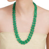 Dor Gold Plated Green Onyx Double Strand String Set