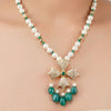 Gold Plated Poorak Maltese Zircon Necklace Set