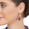 Dor Gold Plated Amethyst Double Strand Set
