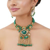 Gold Plated Poorak Kundan Folklore Necklace Set