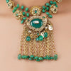 Gold Plated Poorak Kundan Folklore Necklace Set