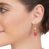 Dor Gold Plated Ruby Jade String Set