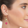 Dor Gold Plated Pearl & Ruby Jade String Set