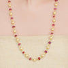 Dor Gold Plated Ruby Jade Pearl String Set