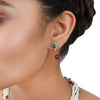 Gold Plated Poorak Ruby Onyx Necklace Set