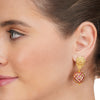 Anokhi  Ruby Ball Earrings
