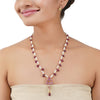 Gold Plated Poorak Ruby Pearl Necklace Set