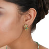 Gold Plated Poorak Green Necklace Set