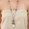 Gold Plated Ratnahaar Kundan Mother of Pearl Necklace
