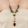 Gold Plated Ratnahaar Kundan Green Onyx Necklace