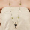 Gold Plated Ratnahaar Kundan Black Onyx Necklace