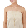 Gold Plated Ratnahaar Kundan Mother of Pearl Necklace