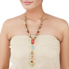 Gold Plated Ratnahaar Kundan Coral Necklace