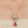 Gold Plated Ratnahaar Kundan Mother of Pearl Necklace
