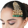 Gold Plated Kundan Pearl Jhoomar