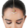 Gold Plated Kundan Flower Tika