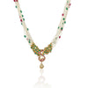 Gold Plated Poorak Ruby Onyx Necklace Set