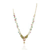 Gold Plated Poorak Ruby Onyx Necklace Set