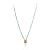 Gold Plated Poorak Green Necklace Set