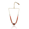 Silver & Gold Plated Poorak Coral Choker Set