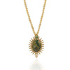 Gold Plated Poorak Zircon Necklace Set