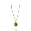 Gold Plated Poorak Zircon Necklace Set