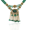 Gold Plated Poorak Kundan Folklore Necklace Set