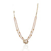 Gold Plated Poorak Floral Vine Ruby Necklace Set