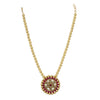 Gold Plated Poorak Kundan Pendant Necklace Set