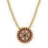 Gold Plated Poorak Kundan Pendant Necklace Set