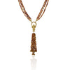 Gold Plated Poorak Ganesh Tassel Necklace Set