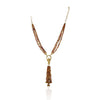Gold Plated Poorak Ganesh Tassel Necklace Set