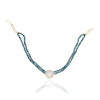 Basant Gold Plated Zircon Iolite Choker Set