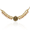 Gold Plated Poorak Kundan Lemon Choker Necklace Set