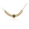 Gold Plated Poorak Kundan Lemon Choker Necklace Set